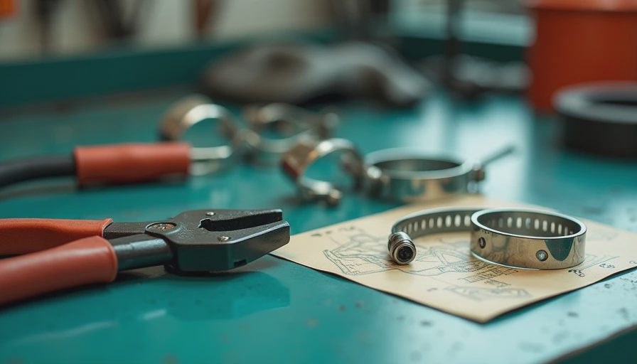 Visual context for hose clamp pliers