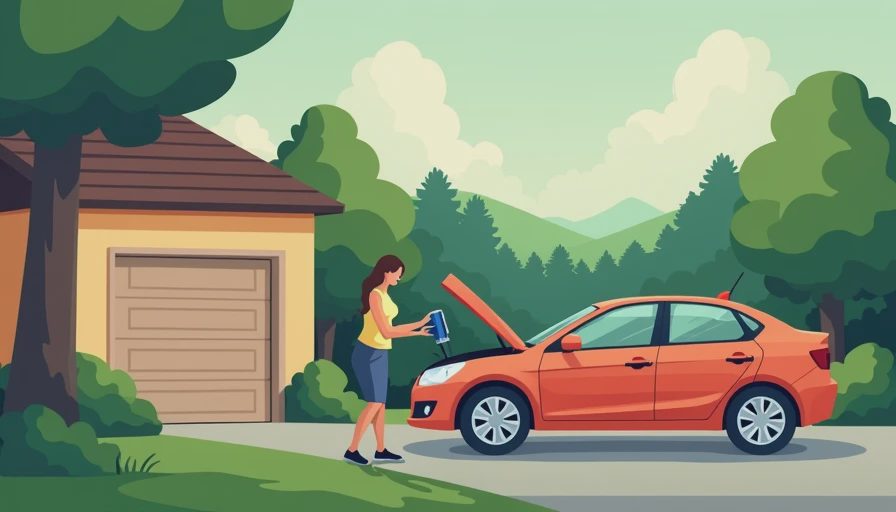 Illustration for how to change oil