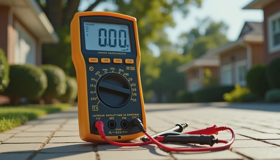 Visual context for test battery car multimeter